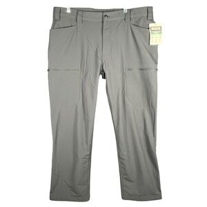 Duluth Trading Co Flexpedition Lined Cargo Pants Mens Gray Fleece Lined Stretch